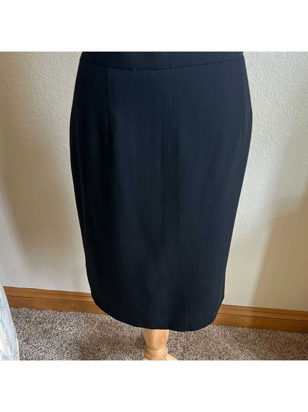 Armani Black Skirt Size 6 Wool